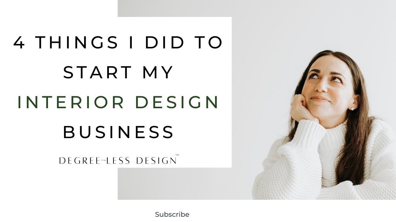 4 things I did to start my interior design business #interiordesign #business