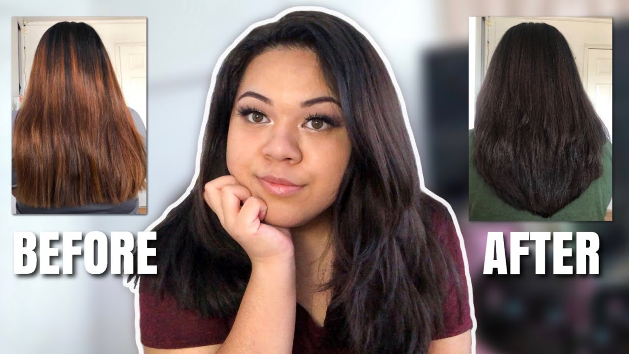 Getting Rid of my Brassy Orange Hair (Wella 4A) | Jadelynvlogz