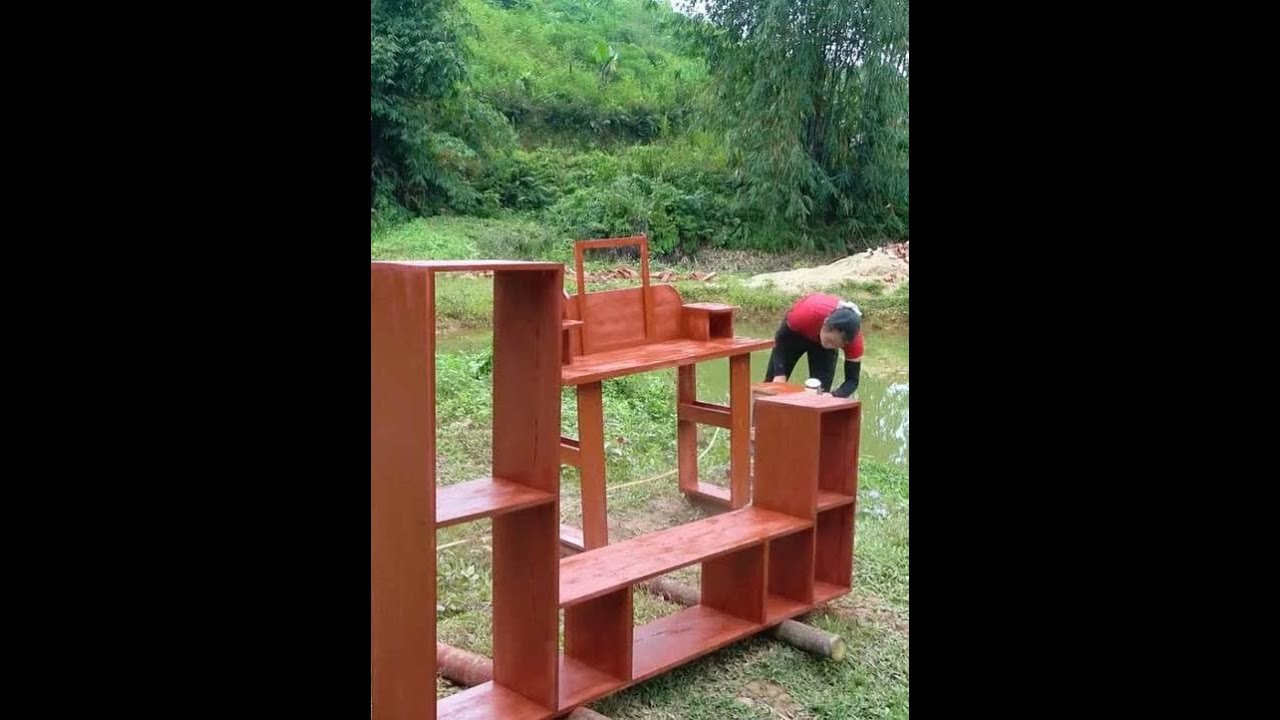 为厨房打造精美的餐桌椅，并制作多套家具装饰卧室（超长版） #我的乡野山居生活 #建造田园生活 #装修