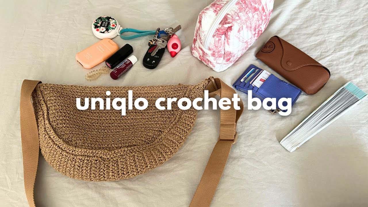 what's in my uniqlo crochet bag