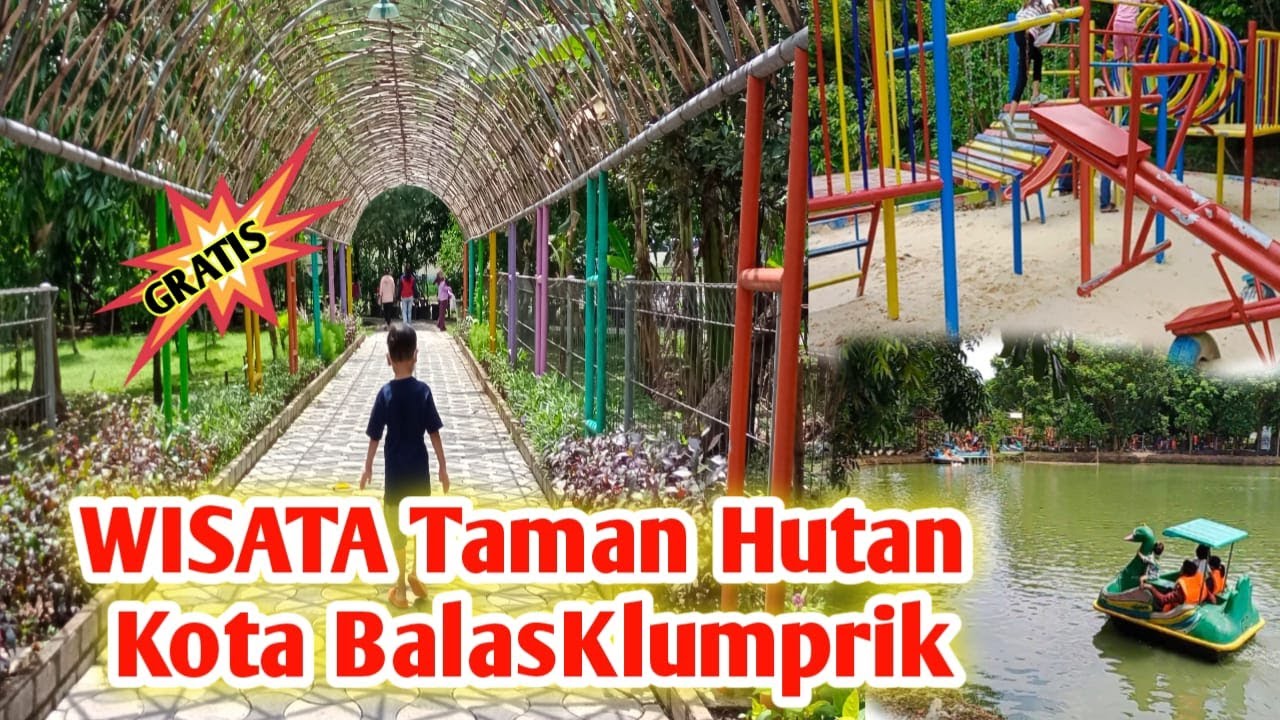 Wisata GRATIS Hutan Kota Balas Klumprik Surabaya Ada Playground #hutankotabalasklumprik