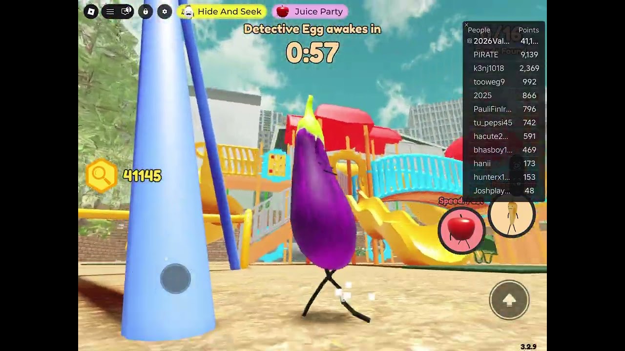 Hide and seek with eggplant detective 