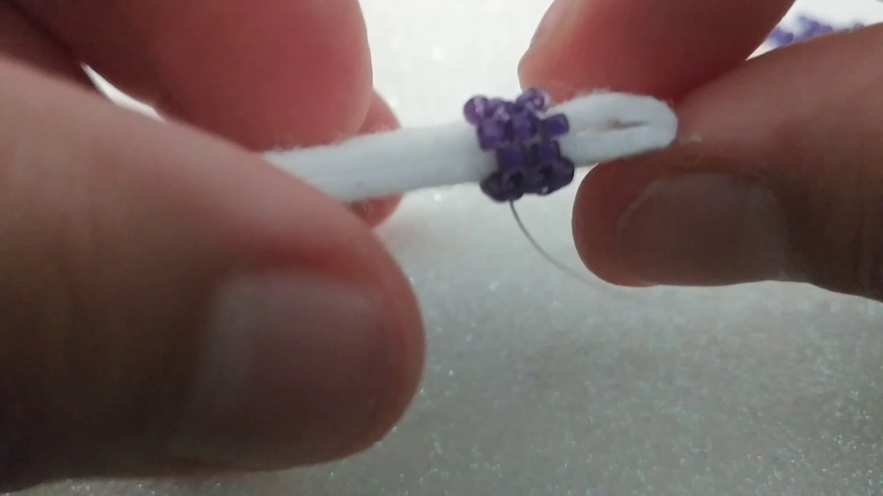 Tutorial on peyote edging.