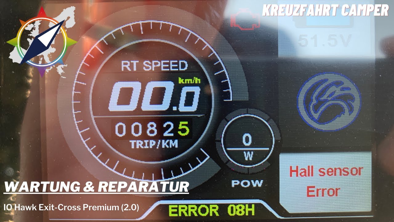 IO Hawk Exit-Cross Premium 2.0. - Wartung & Reparatur - Error 08H