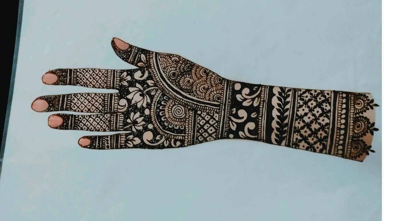Simple back hand and full hand mehndi design step by step mehndi design#shreemehadiartist