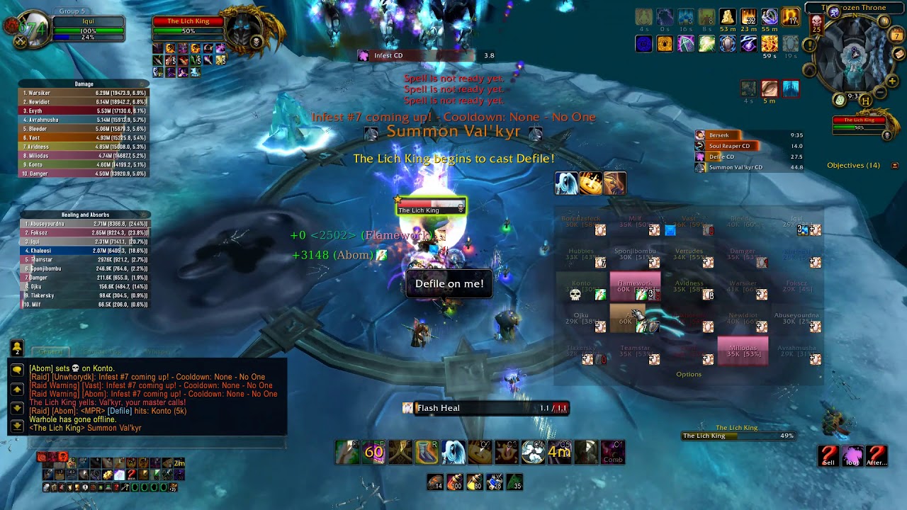 Afterlight vs LK 25HC 0% + ProtWar / Holy priest PoV