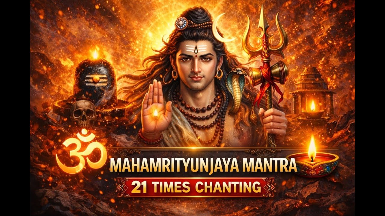 महामृत्युंजय मंत्र २१ वेळा -सर्व संकटांचा नाश करणारा शक्तिशाली मंत्र |Mahamrityunjay Mantra 21 Times