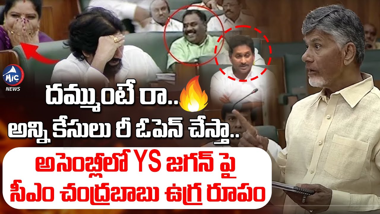 అసెంబ్లీలో YS జగన్ పై సీఎం చంద్రబాబు ఉగ్ర రూపం..🔥| CM Chandrababu Fires on YS Jagan In AP Assembly
