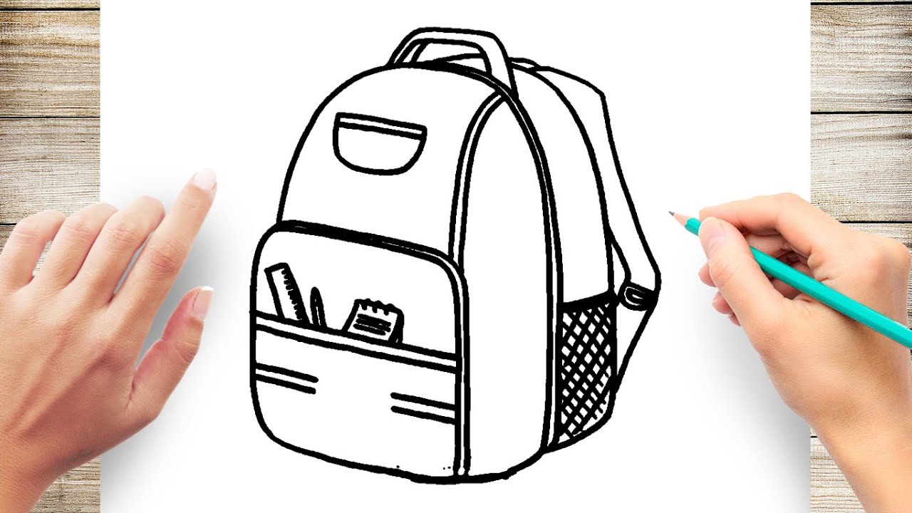 How To Draw Backpack Easy #Bag