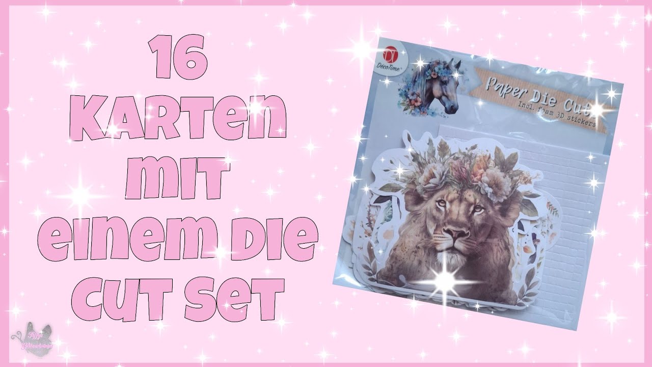 💕 16 Karten mit einem Die Cut Set 💕 von Action 