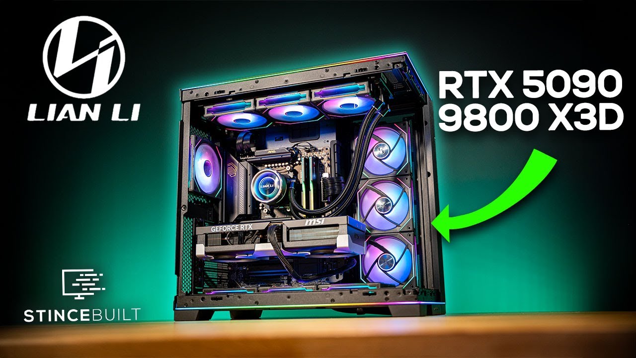 Lian Li O11 Dynamic Evo RGB 9800x3d + RTX 5090 gaming pc build