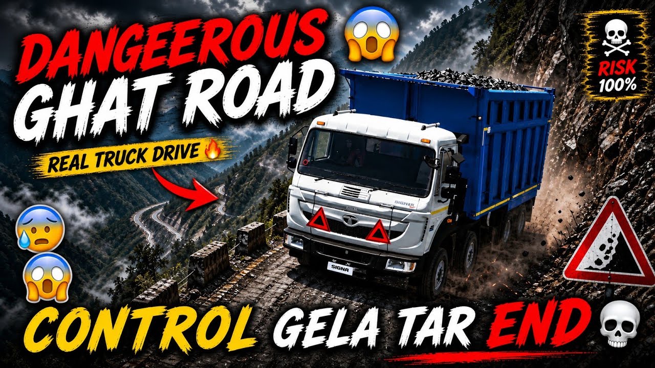Euro truck simulator 2 gameplay TATA dumper heavy load driving dengerus Off rods in Jungal driving. 