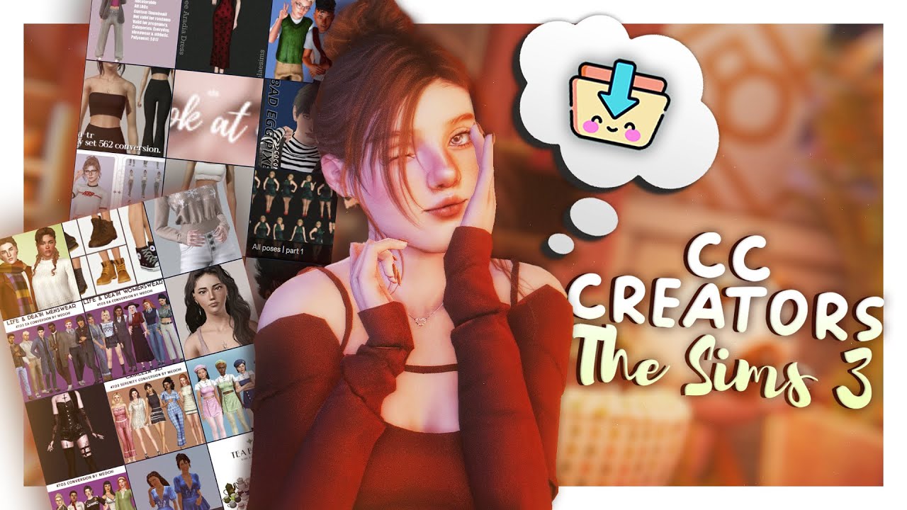 ♡ мои любимые cc-креаторы🌟┆the sims 3 cc creators mods  ̖́-