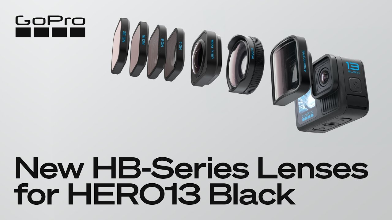 Узнайте, как использовать новые объективы серии HB для HERO13 Black