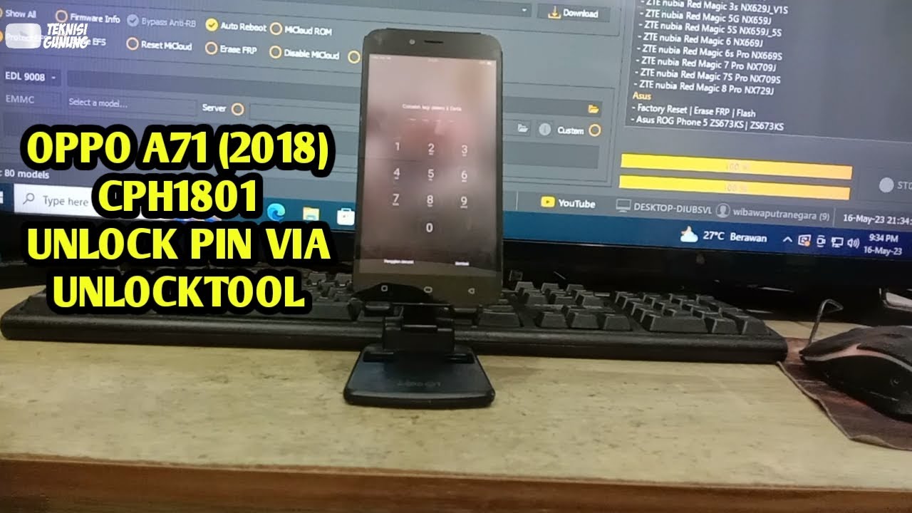 OPPO A71 2018 CPH1801 UNLOCK PIN VIA UNLOCKTOOL