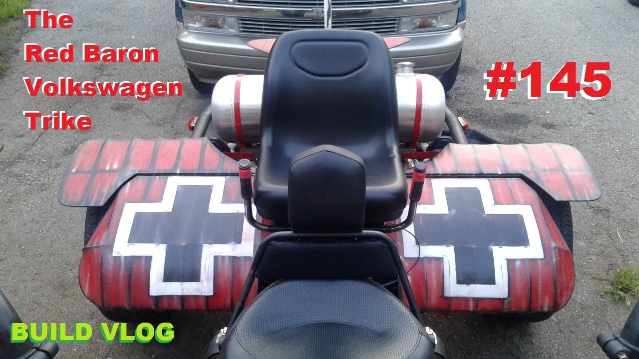 RB-VW Trike #145: Welcome Back!, Rudder Turns, Gararge Clean & Picture updates !