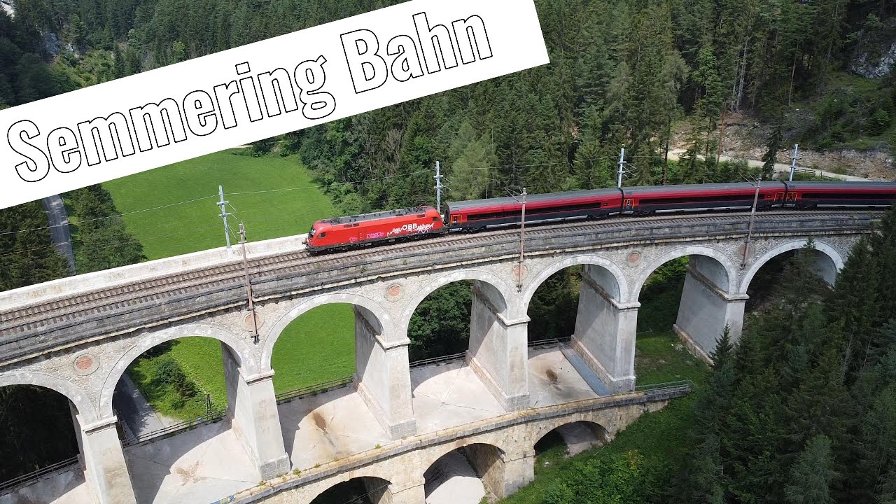 Semmering Bahn, zwischen dem "Kalte Rinne Viadukt" und dem "Krausel Viadukt" in [4K]