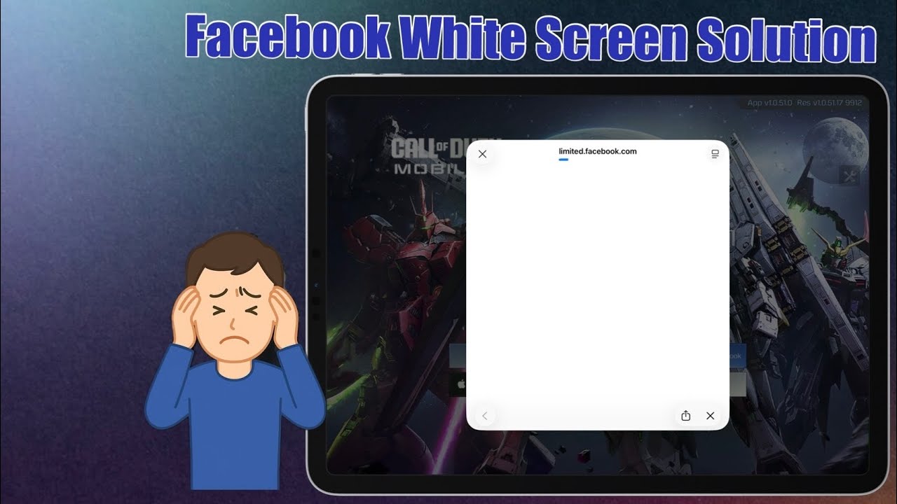 How To Fix Facebook Login White Screen | Facebook Login Error