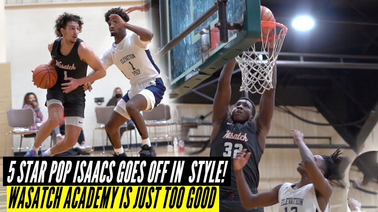 5 Star PG Pop Isaacs goes off in STYLE! Wasatch Academy IS JUST TOO GOOD!