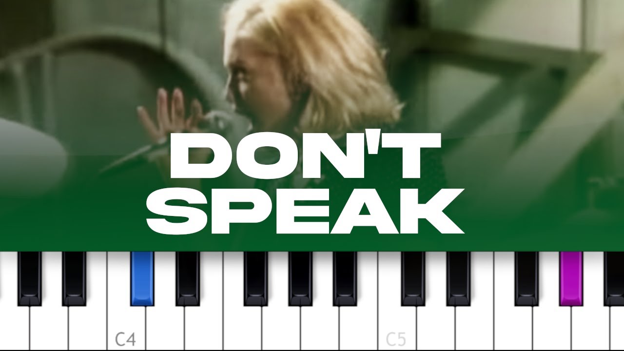 No Doubt - Don’t Speak  (piano tutorial)