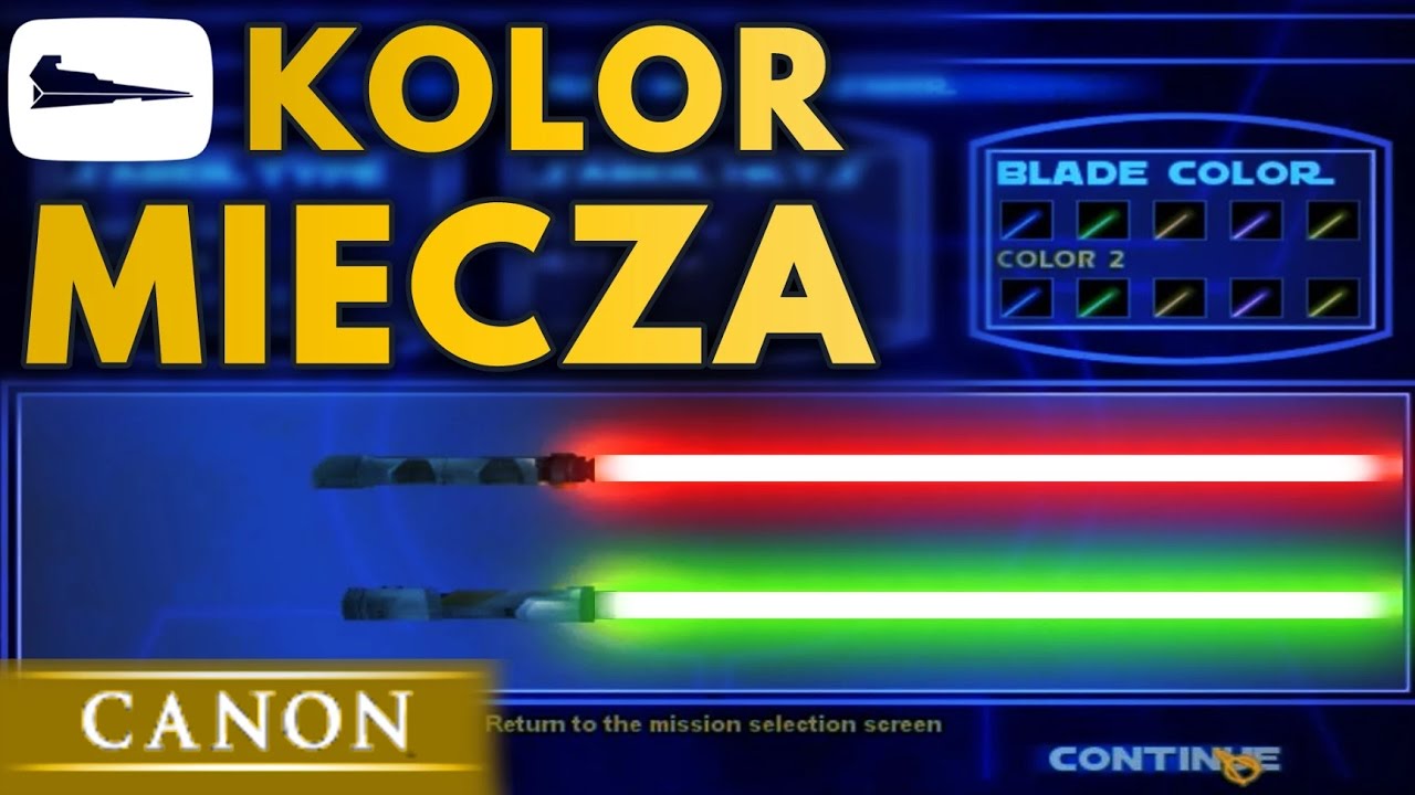 Od czego zależy kolor MIECZA ŚWIETLNEGO?