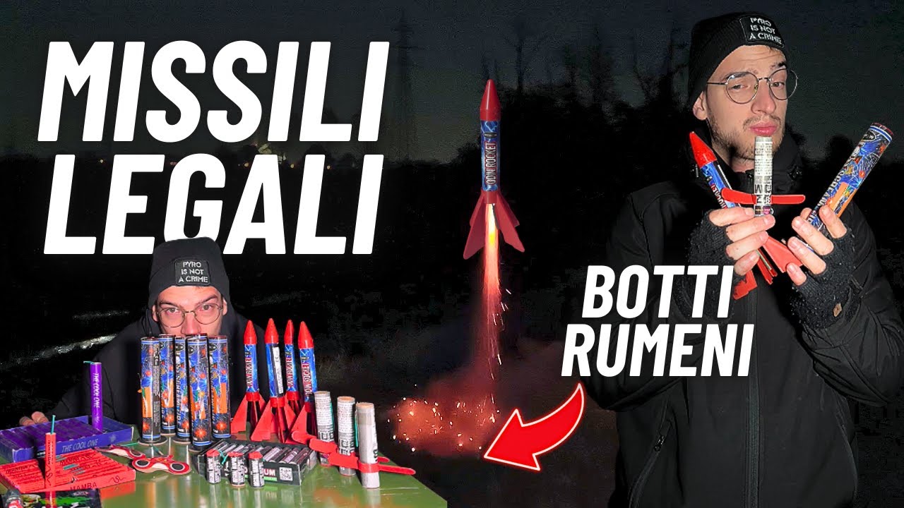Ho provato un CARICO di BOTTI di CAPODANNO RUMENI: MISSILI LEGALI, PIRASTAR e GIRANDOLE al TITANIO!