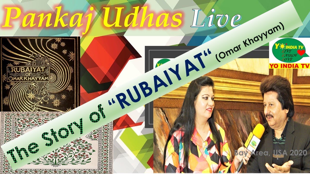 Rubayee/ Rubaiyat of Omar Khayyam PANKAJ UDHAS LIVE USA Concert|Yo India TV -Jasleen Khanuja|Ghazals