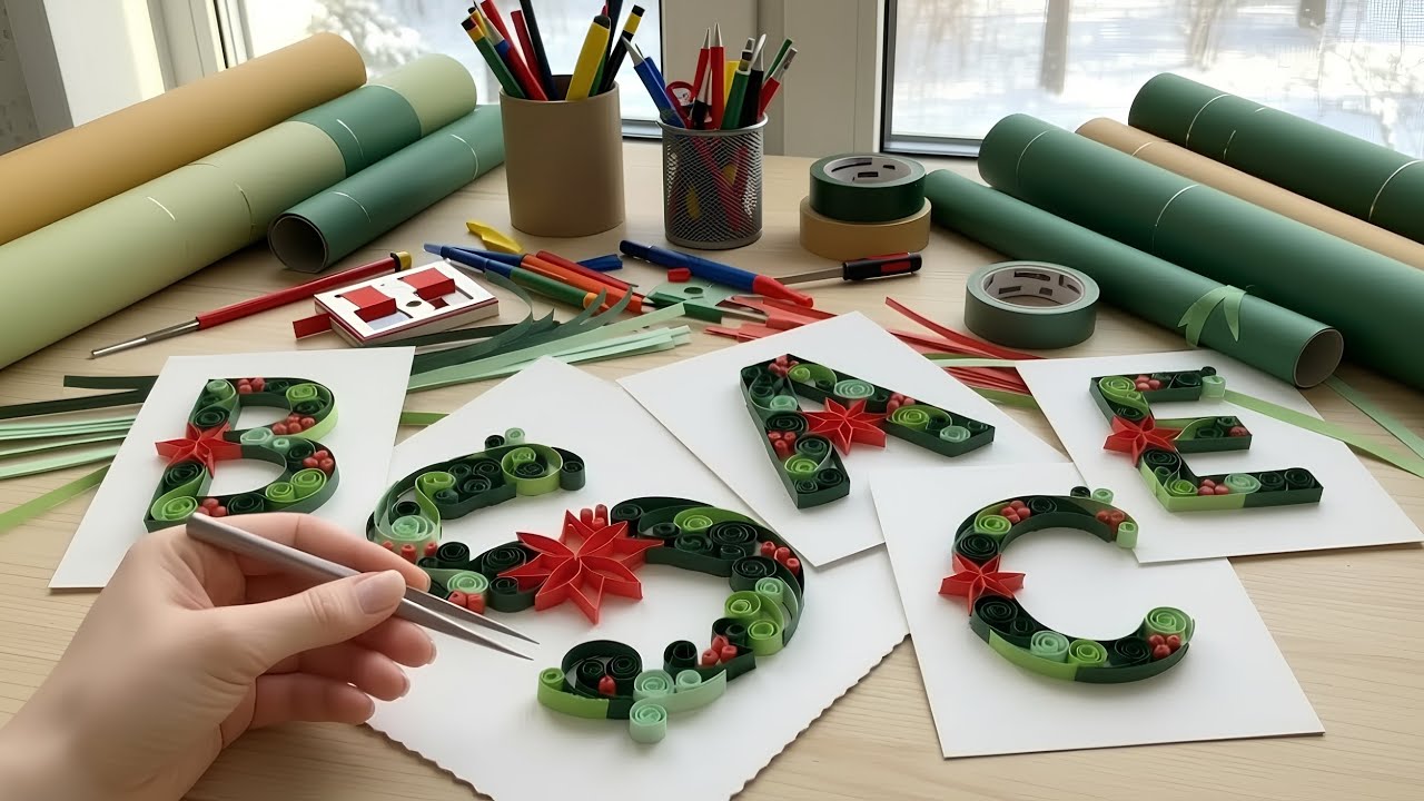 	Paper Quilling Alphabet Art | Beginner-Friendly Letter Decoration