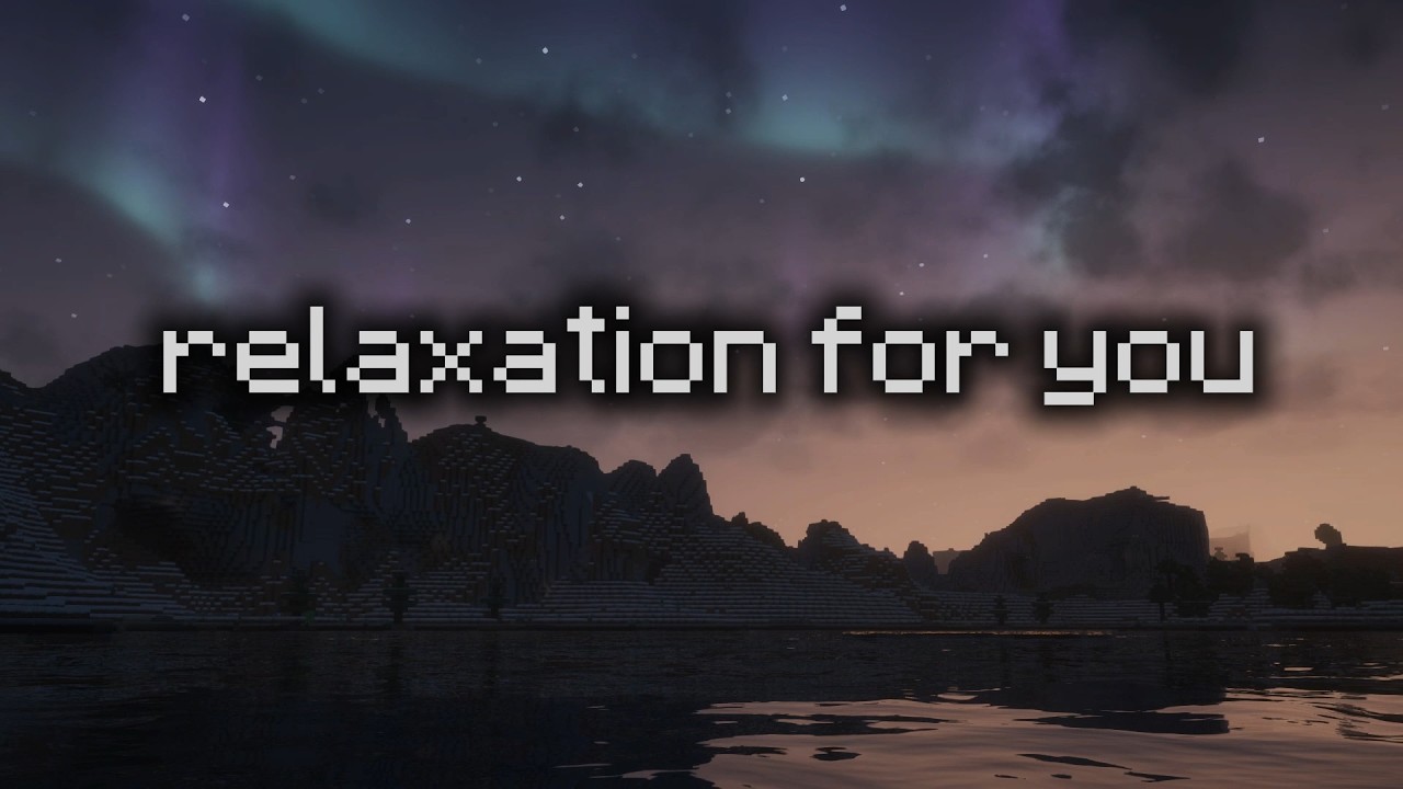 Calm Northern Sky Ambience 🌌 Peaceful Minecraft Night