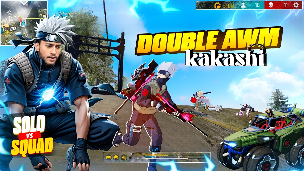 DOUBLE AWM x KAKASHI Unstoppable Gameplay🔥Must Watch - Badge99