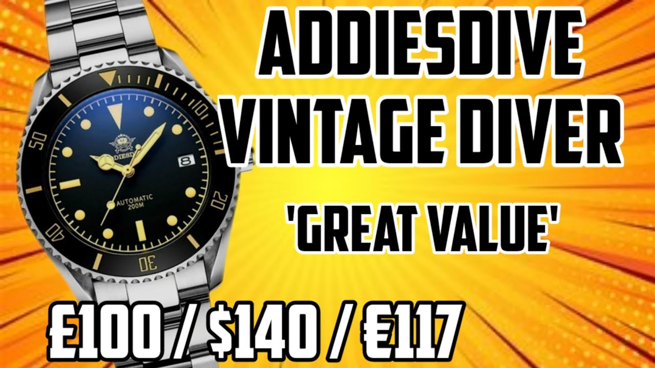 ⌚AddiesDive Vintage Diver⌚ MY 2101 - Full Watch Review | The Watcher