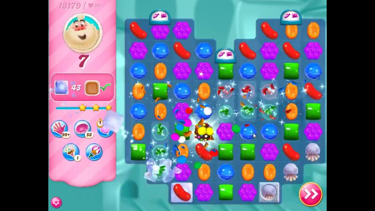 Candy Crush Saga Level 18179 - NO BOOSTERS | SKILLGAMING ✔️