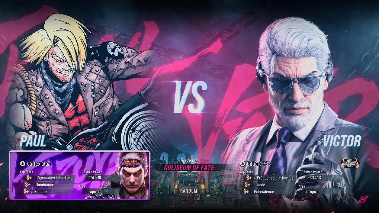 TEKKEN 8 (SEASON2) Cortex alaa (Paul) vs (Victor) Billiard 786 Ranked