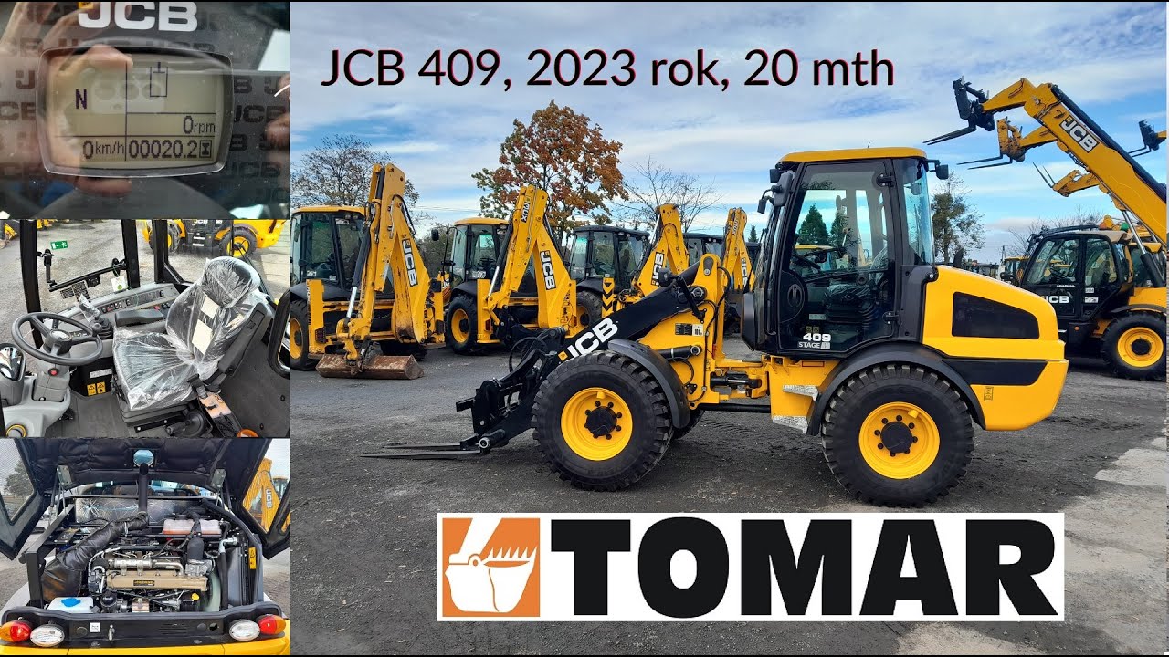 JCB 409 2023R SKU 7990 tel +48 575 316 333 COMPACT WHEEL LOADER Ładowarka przegubowa