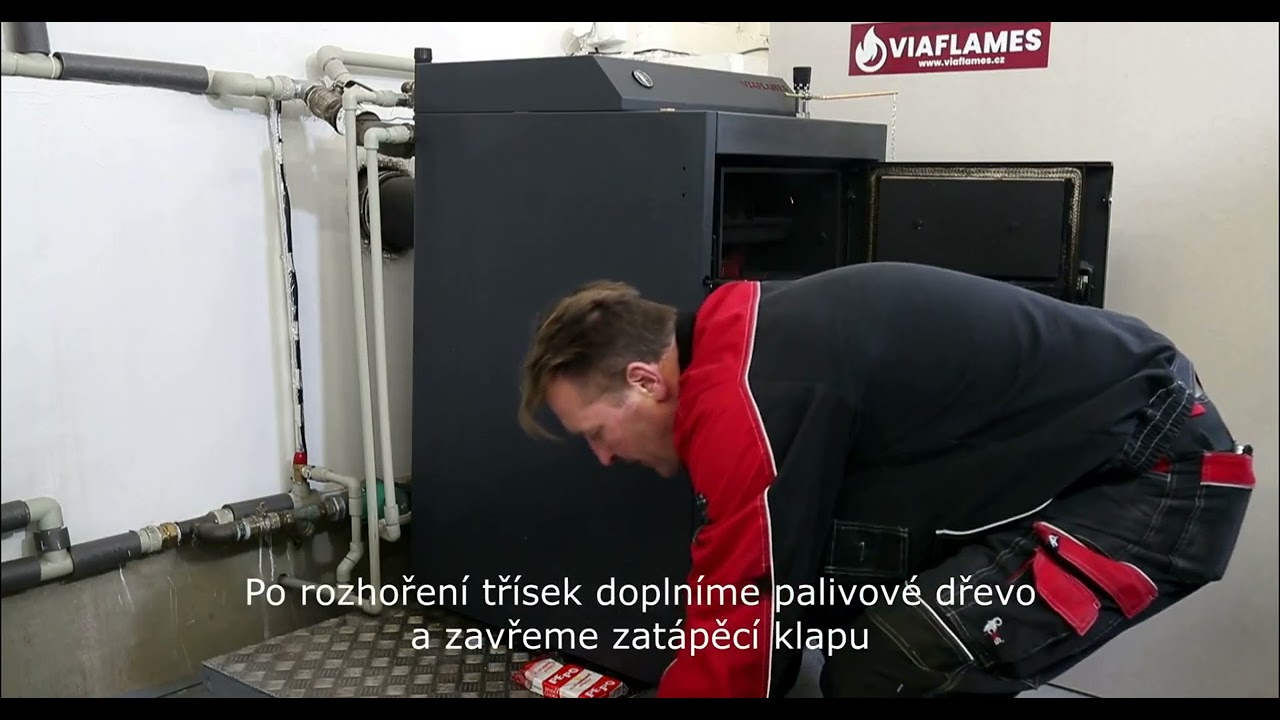 VIAFLAMES W22 ECO Instruktážní video zátopu a ovládání kotle