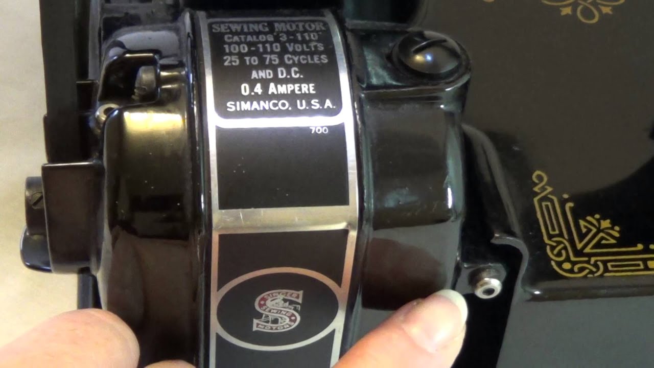 Singer Featherweight Motor January 2016
