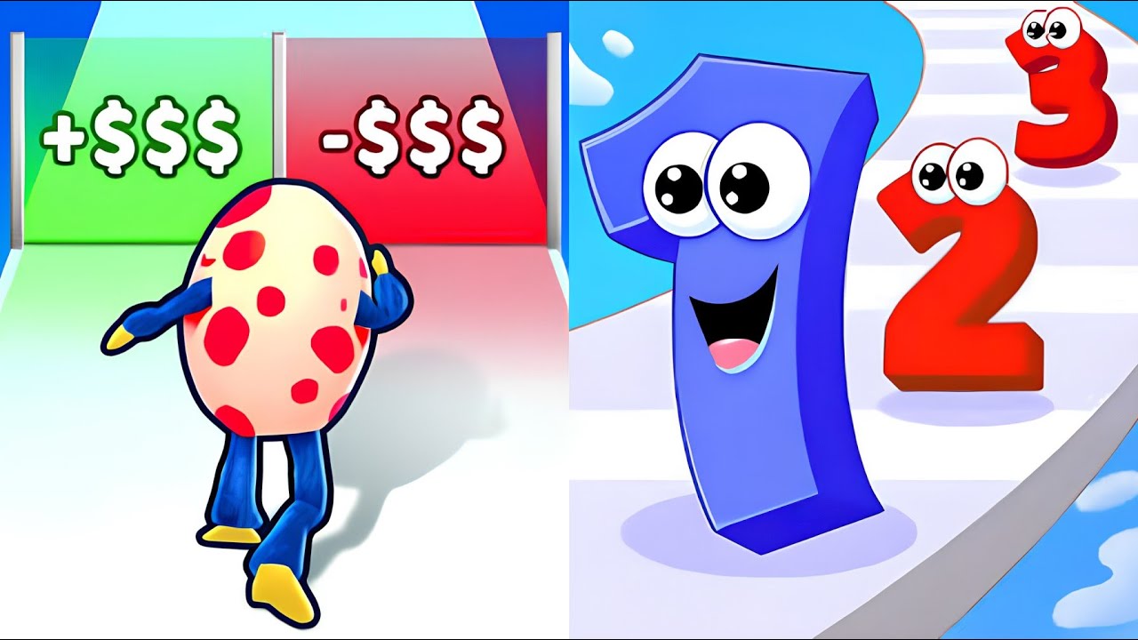 Monster Egg vs Number Merge Run - All Levels ASMR Gameplay (ios Android) 🎮
