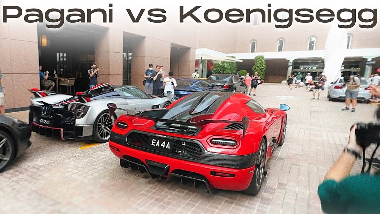 WHEN BALLERS MEET! Pagani Huayra Roadster BC & Koenigsegg Agera RS DRAW CROWDS in Singapore!