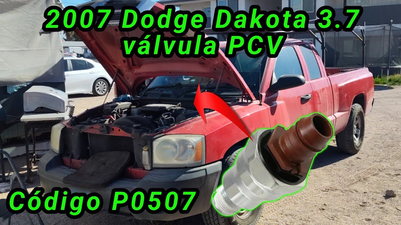 2007 Dodge Dakota 3.7 Cómo cambiar la válvula pcv código P0507 ( How to change the pcv valve )