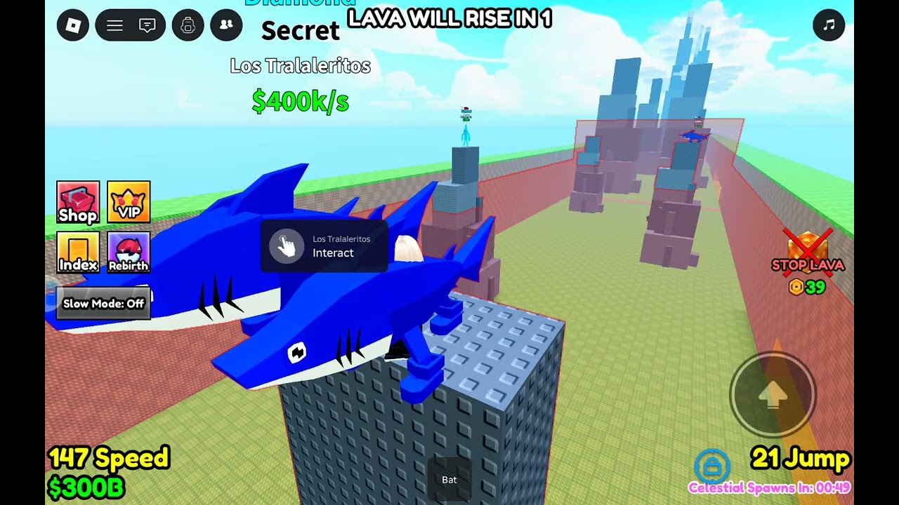اليوم لعبت servive lava for brainraots 