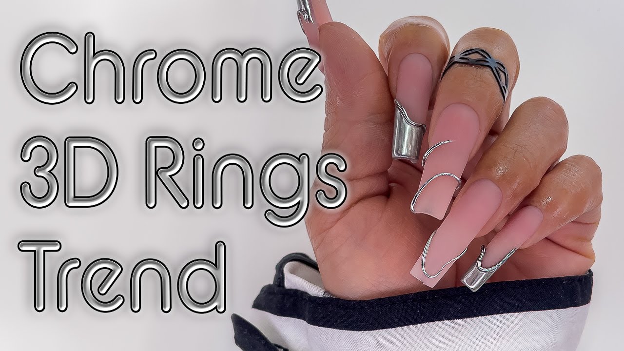 3D Chrome Rings Trend Tutorial You NEED to TRY | Madam Glam Sculpture Gel | De Uñas Acrílicas