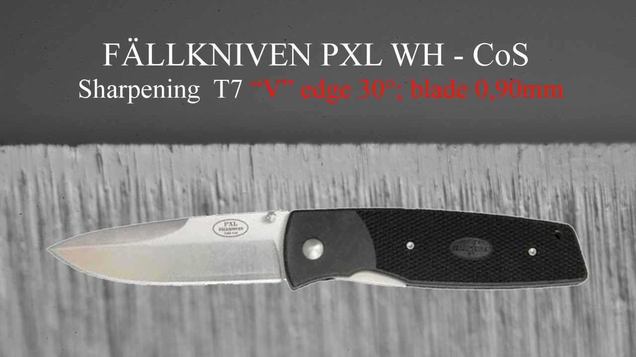 FÄLLKNIVEN PXL WH - CoS -  Sharpening T7 "V" edge 30° blade 0,90mm Rozsutec