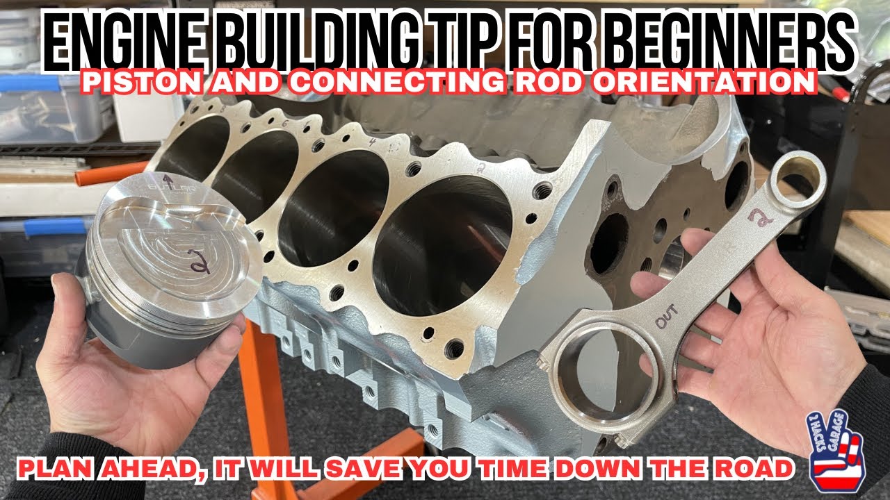 Engine Building Tip for Beginners, Piston and Connecting Rod Orientation #engine 