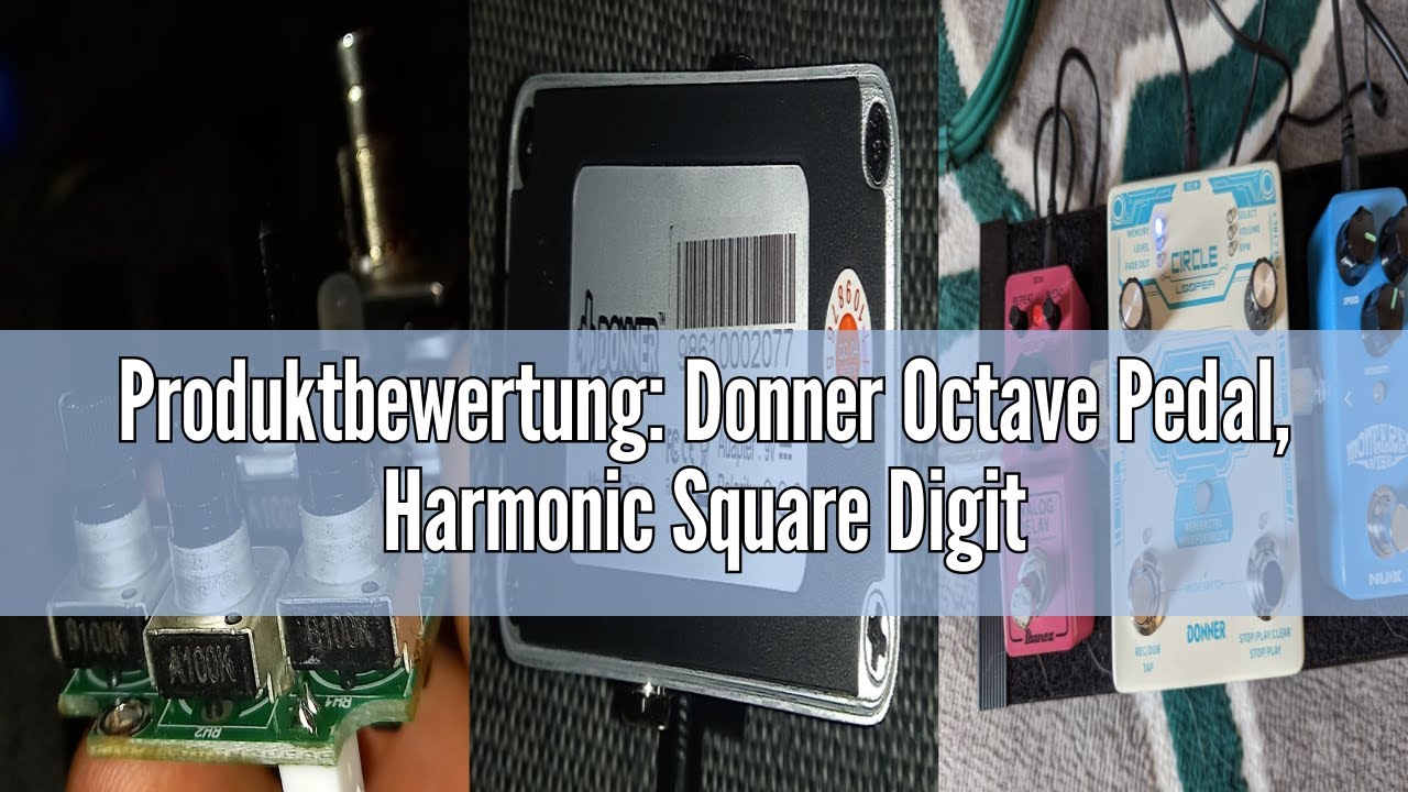 Produktbewertung: Donner Octave Pedal, Harmonic Square Digital Octave Guitar Effect Pedal Pitch Shif