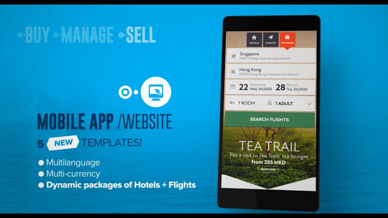 #TravelTechnology - Mobile Website and App - Online Travel Booking System by wbe.travel