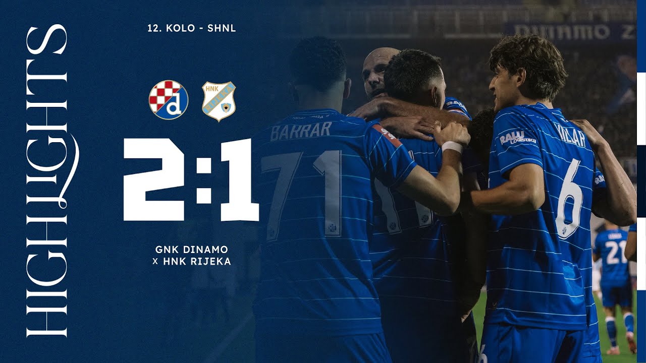HIGHLIGHTS | DINAMO – RIJEKA 2:1 | Tri boda u derbiju na Maksimiru