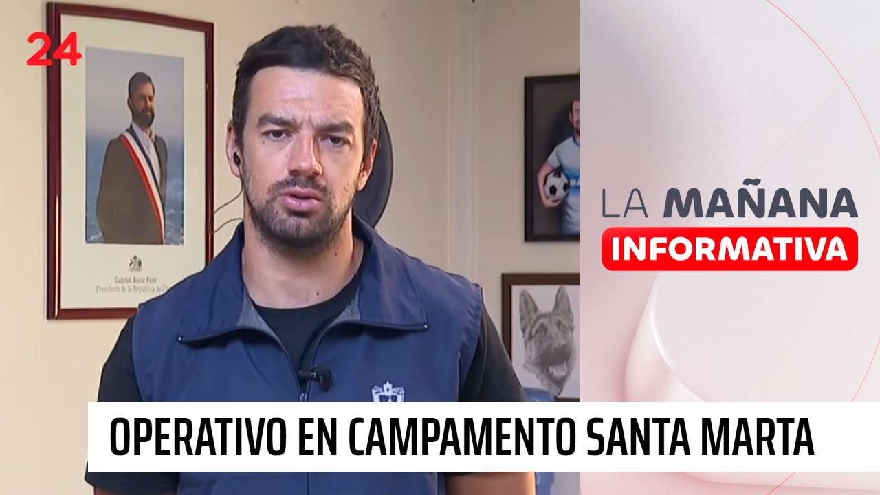 Desalojo en Maipú: Operativo en campamento Santa Marta | 24 Horas TVN Chile