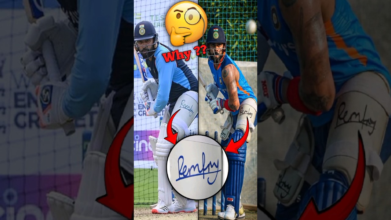 आखिर Cricketers के Thigh Pad पर Signature क्यो होता हैं 🤔 | #shorts #cricket