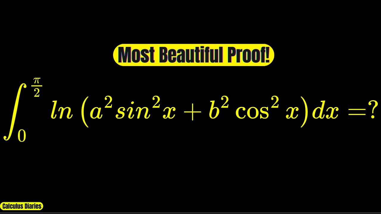 This Logarithmic Integral Has a Shockingly Beautiful Proof