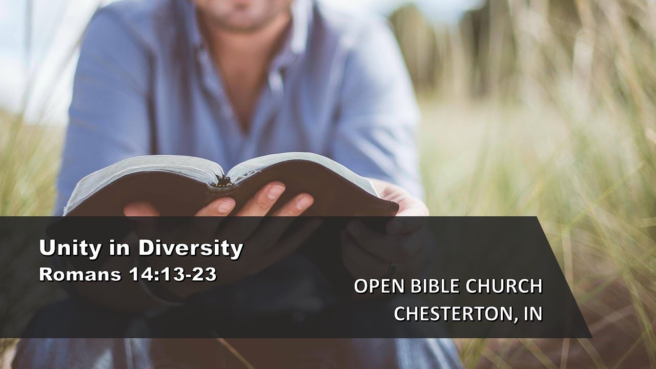 Unity in Diversity - Romans 14:13-23